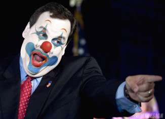 chris christie corpulent clown