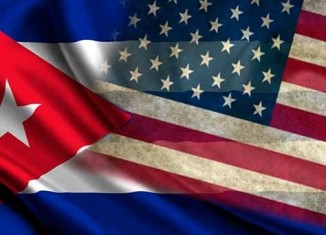 Cuba EEUU banderas