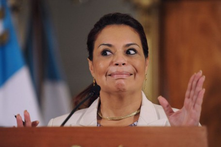 Roxana Baldetti, antes de su renuncia y posterior arresto. // Foto: vía Formato7