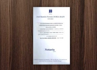 acta notaria
