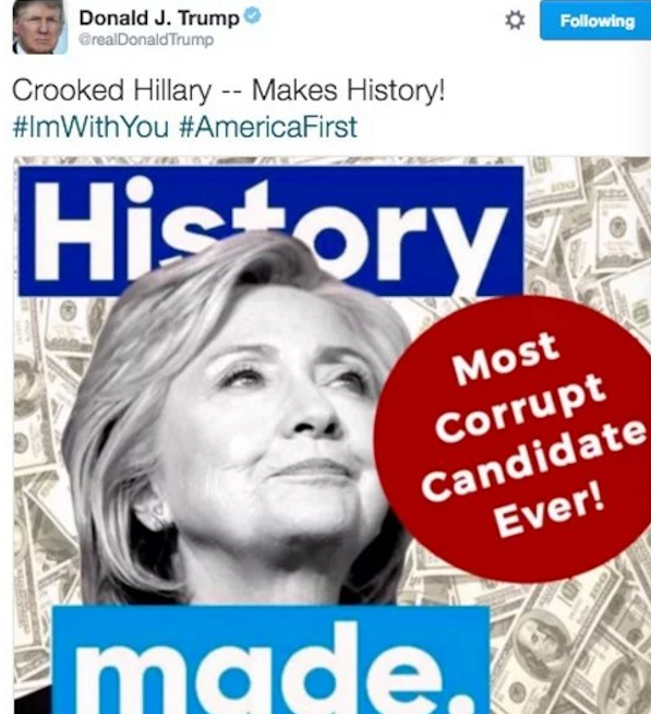 The corrected tweet, with new hashtags.