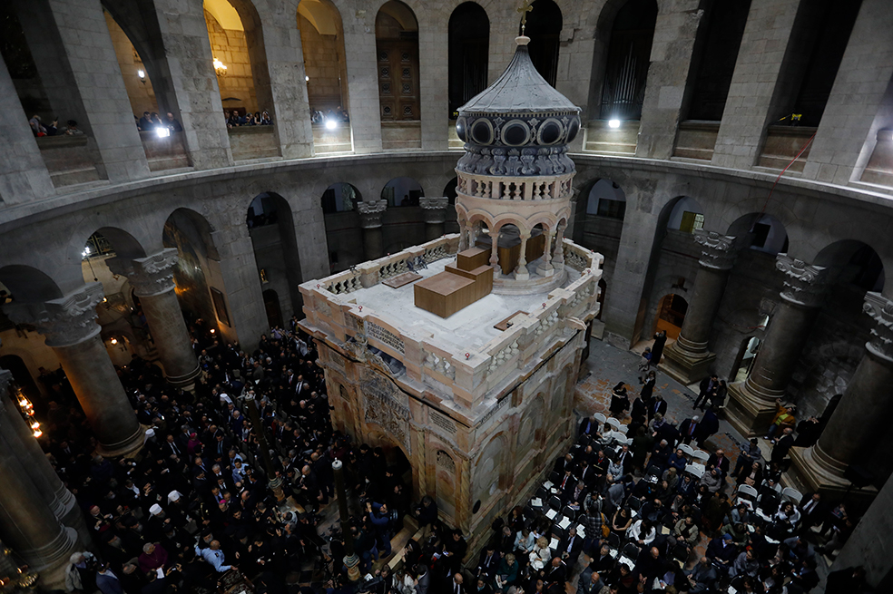 tras 200 años sin poder ponerse de acuerdo entre si el gobierno israeli logro coordinar los trabajos de restauracion de la iglesia del santo sepulcro 2