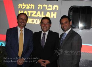 Hatzalah recibe al Pres Municipal de Huixquilucan Enrique Vargas 2