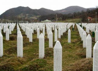 Srebrenica massacre memorial gravestones 2009 1