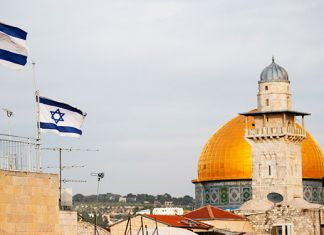 Jerusalen Bandera Israel 2782019