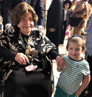 Shoshana Ovitz with a great grandson