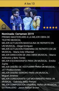 a los 13 premios 2