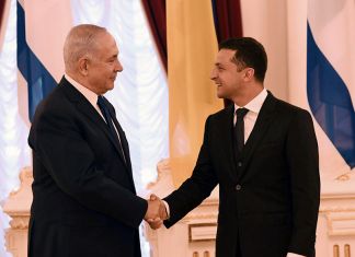 Benjamín Netanyahu y Volodymyr Zelensky