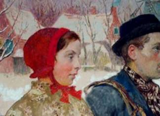 109353173 gari melchers winter alamy