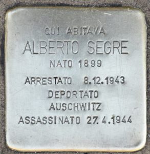 Placa del padre de Liliana Segre Foto Wikipedia