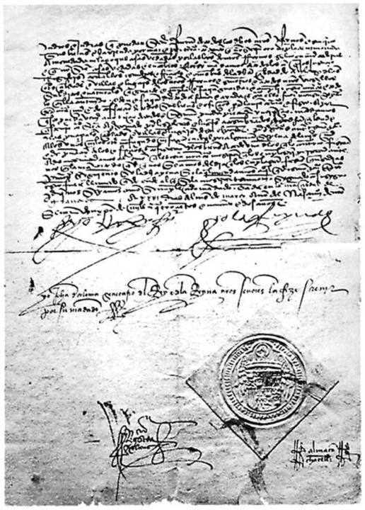 Los judíos, de la Reconquista a la expulsión 4 Edicto de Granada, que formalizaba la expulsión de los judíos.