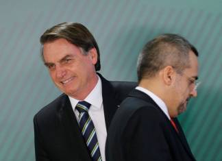 Jair Bolsonaro y Abraham Weintraub Foto archivo REUTERS Adriano Machado