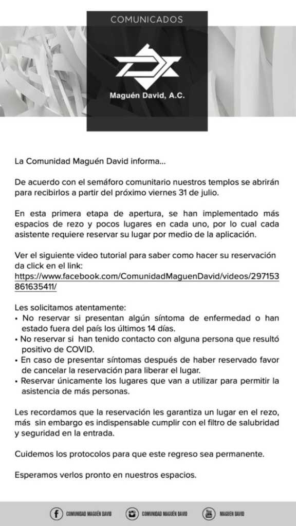 MaguenDavid informa