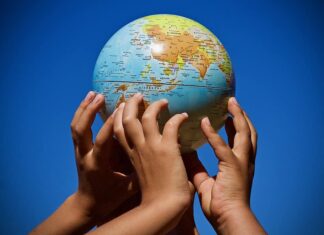map of the world hands union planet map continents world multi ethnic trip