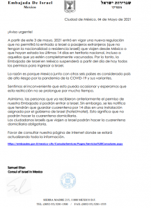 EMBAJADA AVISO URGENTE