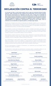 declaracion contra tyerrorismo