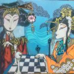 Mireya Carrera Bolaños-Damas Chinas jugando Ajedrez