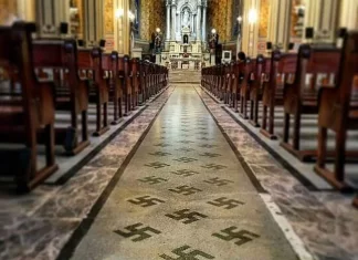 catedral de tampico con simbolos nazis por que