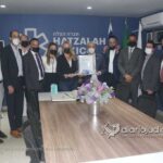 CHEVRA HATZALA RECIBE A DRA ROMINA CONTRERAS PRESIDENTA HUIXQUILUCAN 350