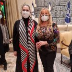 silvia golan y esposas embajadores y la presidenta de Israel 2