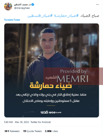 El tuit de Muhammad Al-Saghir