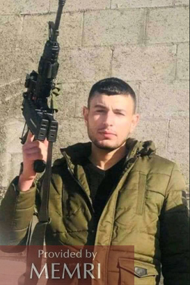 El perpetrador Ra'ad Fathi Hazem (Fuente: Facebook.com/husari.essah, 8 de abril, 2022)