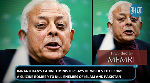 El entonces ministro federal de Aviación Civil de Pakistán Ghulam Sarwar Khan.