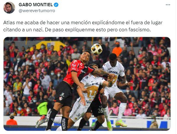 Tunden en redes al Atlas FC por citar a los nazis en pelea con Werevertumorro 5 Atlas triunfa en la cancha, pero las tormentas de Twitter estallan por la controvertida cita de Goebbels (@FraFilter)