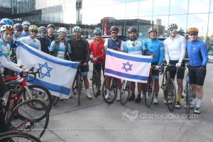 Rodada en Solidaridad con los secuestrados Israel en Mexico runtobringthemhomenow 89