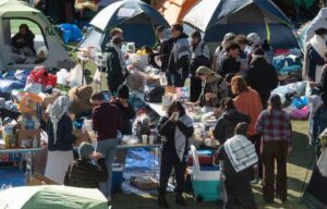 CAMPAMENTO PROPALESTINA EN U NICVERSIDAD