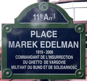 Plaque Place Marek Edelman Paris XI FR75 2021 06 21 1