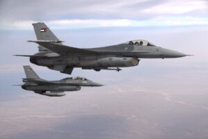 Two F 16 of the Royal Jordanian Air Force