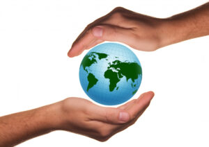 protection protect hand handful of earth globe world help 1093801