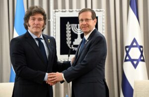 Javier Milei visit to Israel February 2024 GPOHZ1 4564