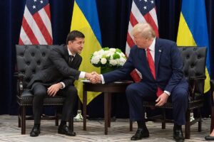 Volodymyr Zelensky and Donald Trump 2019 09 25 01