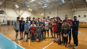 At Centro Deportivo Israelita with the M25 Maccabiah Torch photo credit to Courtesy 500 x 281