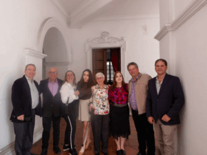 De izquierda a derecha: Sami Rozenbaum, Néstor Garrido, Carla Belozerovsky, Samantha Finckler – Markus, Jacqueline Flugelman, Miguel Osers y Tomás Osers.