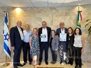 Reconocimiento a Ricardo Escotto e Isaac Michan embajada Israel 28
