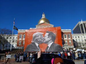 50501 protest TrumpMusk kiss